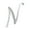 Silver, variant on 1 Pc Fashion Unisex Rhinestone English Letters Alphabet A-Z Brooch Pin Ornament