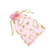 thumbnail image 2 of 100 piezas bolsas con cordón bolsas de regalo decoración corazón impresión caramelo bolsillo Navidad cumpleaños embalaje suministros Almacenamiento y organización del hogar Rosado 13*18cm Inteprter HA062853-13B, 2 of 6