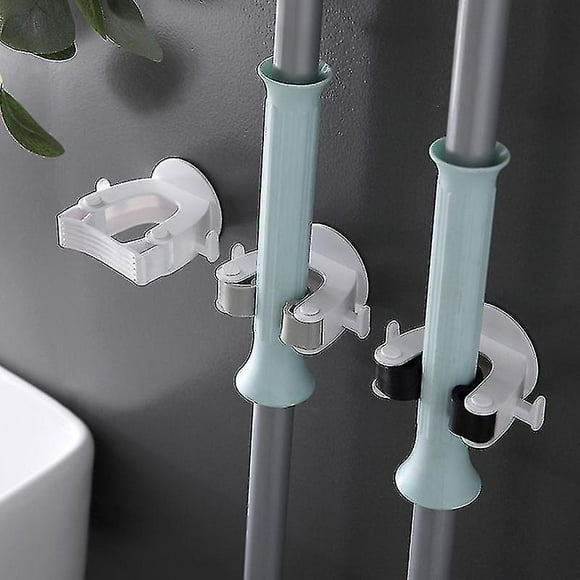 3pcs Broom Holder,broom Gripper Mop Holders Wall Mount, Mop Racks Holders Self Adhesive No Drilling Super Durable, Broom Mop Dustpan Hanger For Home