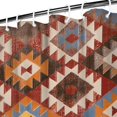 thumbnail image 3 of Boho Floral Shower Curtain 72x72 Inches - Tropical Leaves, Vintage Botanical Print, Waterproof Fabric for Chic Bathroom Decor, Modern Farmhouse & Bohemian Style, 3 of 5