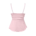 thumbnail image 6 of SGMVNU Women's Cute Sleeveless Peplum Tank Tops Sleeveless V Neck Crop Wrap Top Cute Summer Tie Front Camisole, Light Pink, Size 2XL, 6 of 6