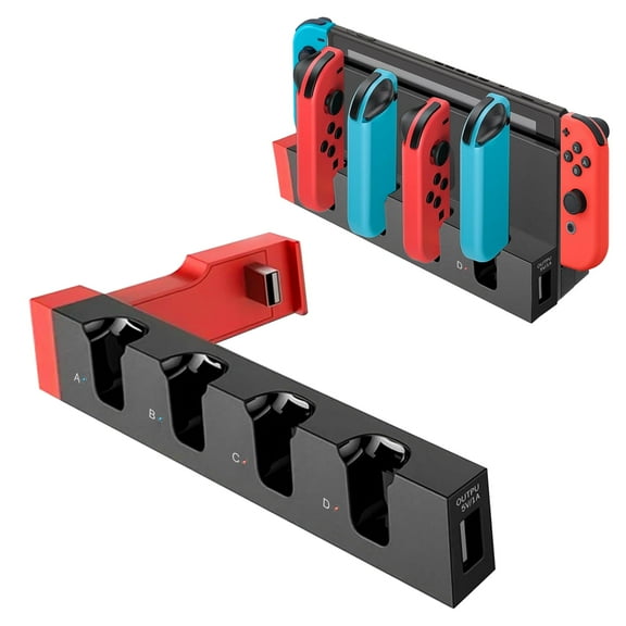 TSV Charging Dock Fit for Nintendo Switch/OLED/Joy-Con Controller, Charging Station Charger Stand
