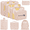 Beige, variant on Travel Packing Cubes 8 Pcs Set, Luggage Packing Organizers with Shoe Bag and Toiletry Bag