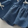thumbnail image 6 of WERYOUNG Girls Summer Outfits Sleeveless Denim Vest And Skirt With Bow Neckline Western Style Two Piece Sets For Kids Comfortable Clothing Sets 2-3 Years, 6 of 7
