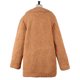 thumbnail image 4 of Abrigo esponjoso de invierno para mujer, chaqueta corta gruesa de piel sintética de manga larga Irfora Beige/M, 4 of 7