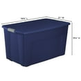thumbnail image 2 of Sterilite 170 L Latch Tote Box- Blue, 2 of 7
