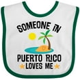 thumbnail image 3 of Inktastic Someone in Puerto Rico Loves Me Boys or Girls Baby Bib, 3 of 4
