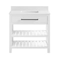 thumbnail image 3 of DHP Camden 36” Bathroom Vanity, White with Black Towel Rack, 3 of 15