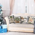 thumbnail image 5 of BOBOMOTI Christmas Pillow Covers 4 Pack 18x18in Christmas Decorative Pillow Covers Christmas Winter Holiday Cushion Case Decoration Clearance, 5 of 6