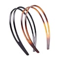 thumbnail image 3 of 2 piezas de diadema de plástico rígido para mujer, diadema negra y marrón, diadema premium para el pelo Ormromra WMZY-179, 3 of 4