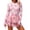 *3-Pink, variant on VBVC Women's Long Sleeve Zip Front Swim Dress , Tropical Ruffle One Piece Swimsuit For Women , Ladies' Full Coverage Rash Guard with Built-In Bra Pads,Black,S-2XL