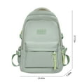 thumbnail image 2 of WIZUTIZ Travel Backpack for Women Womens Backpacks with Adjustable Strap Zipper Pockets Backpacks Medium Solid Bags Water Resistant Lightweight Bag 1 PC Green, 2 of 6