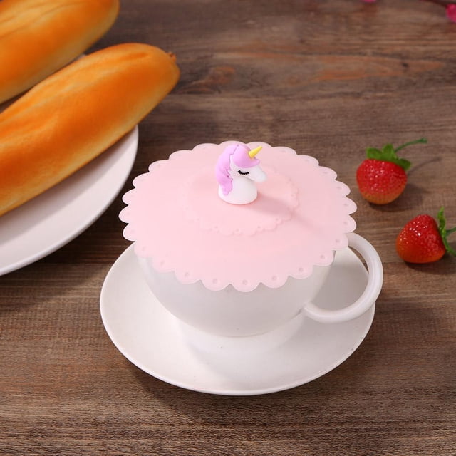 Minitapa Tapa de silicona para alimentos, tapa de sellado resistente al calor para frutas, herramienta de cocina (rosa) Wdftyju Libre de BPA