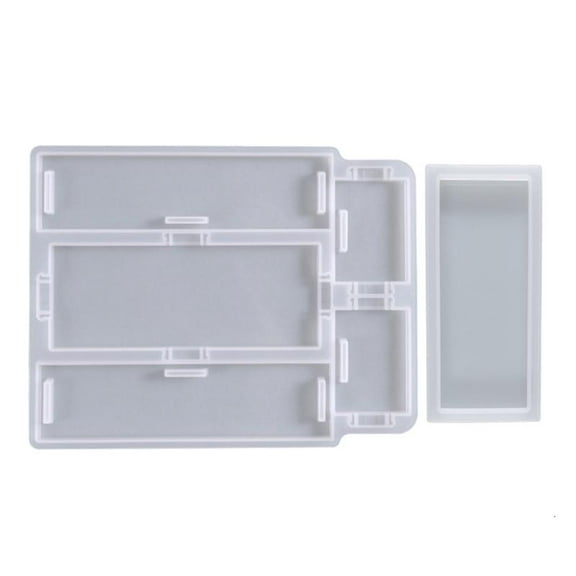 WINDLAND Dominoes Storage Box Resin Molds DIY Resin Molds Container Casting Silicone Mold