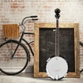 thumbnail image 4 of Costway 5 String Geared Tunable Banjo 24 Brackets Closed Back Remo Head w/ Case, 4 of 10