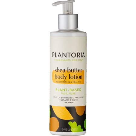Plantoria Shea Butter Body Lotion Plant Based| Moisturizing Anti Aging Organic Vegan Pure Natural | Skin Cream Restores Skin Elasticity, Reduce Wrinkles, Fine Lines & Battle Pesky Skin Conditions
