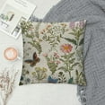 thumbnail image 2 of JRXY &nbsp;Herbs Wildflowers Throw Pillow Covers Botanical Floral Butterfly Pillowcase Pillow Shams Cushion Case Single Side Printing  White, 2 of 5
