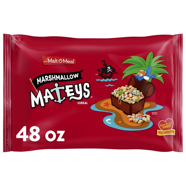 MaltOMeal Marshmallow Mateys Breakfast Cereal, 48 oz Resealable