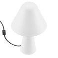 thumbnail image 4 of Modway Jovial Metal Mushroom Table Lamp with Swivel Shade in White, 4 of 9