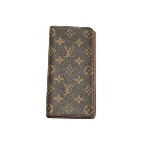 Pre-Owned LOUIS VUITTON Long Wallet Monogram Portefeuille Braza M66540 Louis Vuitton Brown (Like New)