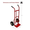 thumbnail image 7 of Milwaukee Dual Handle Truck, 800 lb. Load Capacity, 10 in. Solid Puncture Proof Tires, 7 of 7