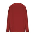 thumbnail image 6 of successthop Plus Size Oversized Sweaters Women Long Sleeve Tops Loose V Neck Casual Pullover Outwear Solid Clothes Red, 6 of 7