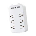 thumbnail image 2 of Protector contra sobretensiones CUTICAT 9 en 1 Extensor 6 salidas 2 USB 1 tipo C, 2 of 8