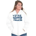 thumbnail image 3 of US Navy Logo Dad Defending Freedom Unisex Plus Size Zip Hoodie Brisco Brands 5X, 3 of 5