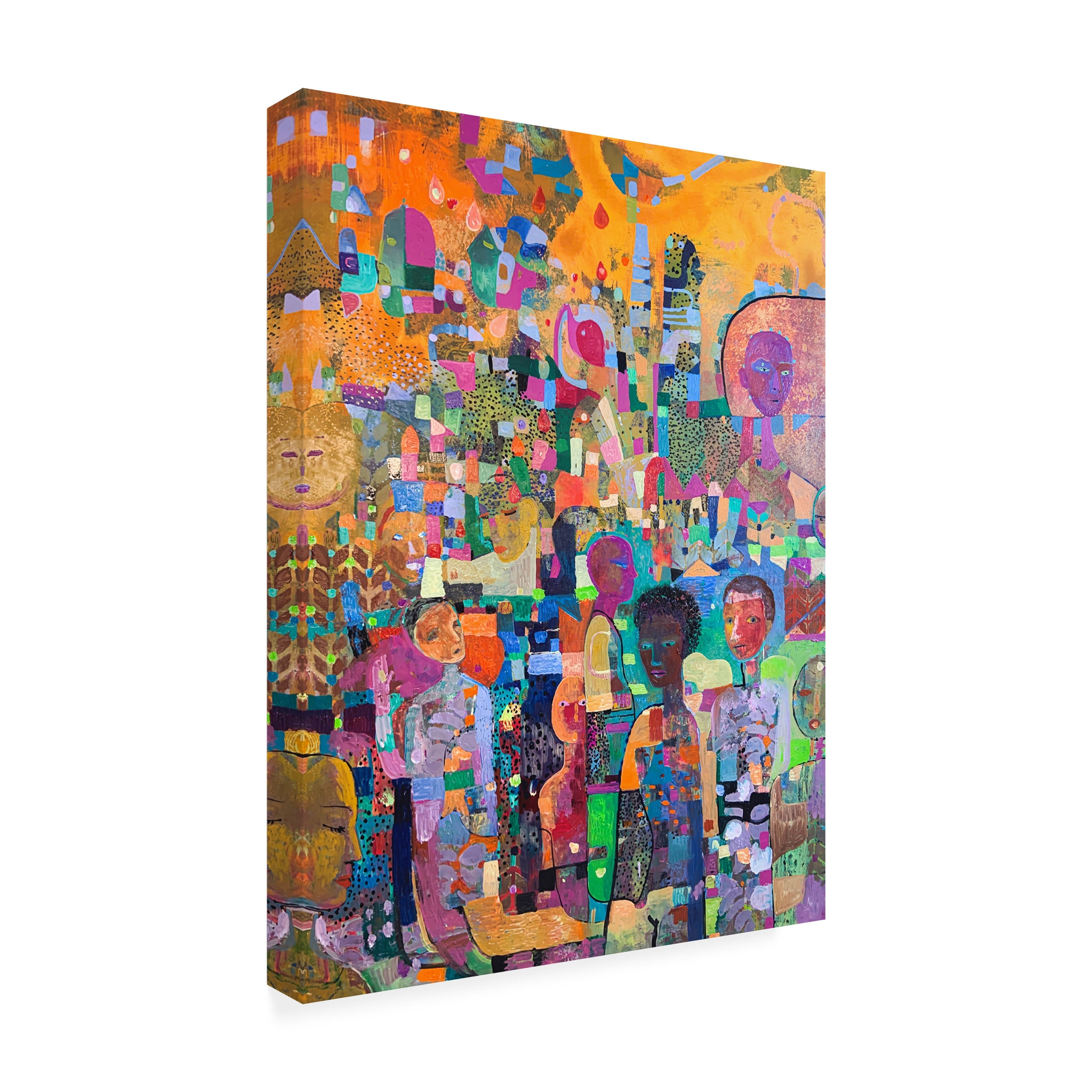 Alise Loebelsohn 'Take a Knee Oil Paint On Panel' Canvas Art