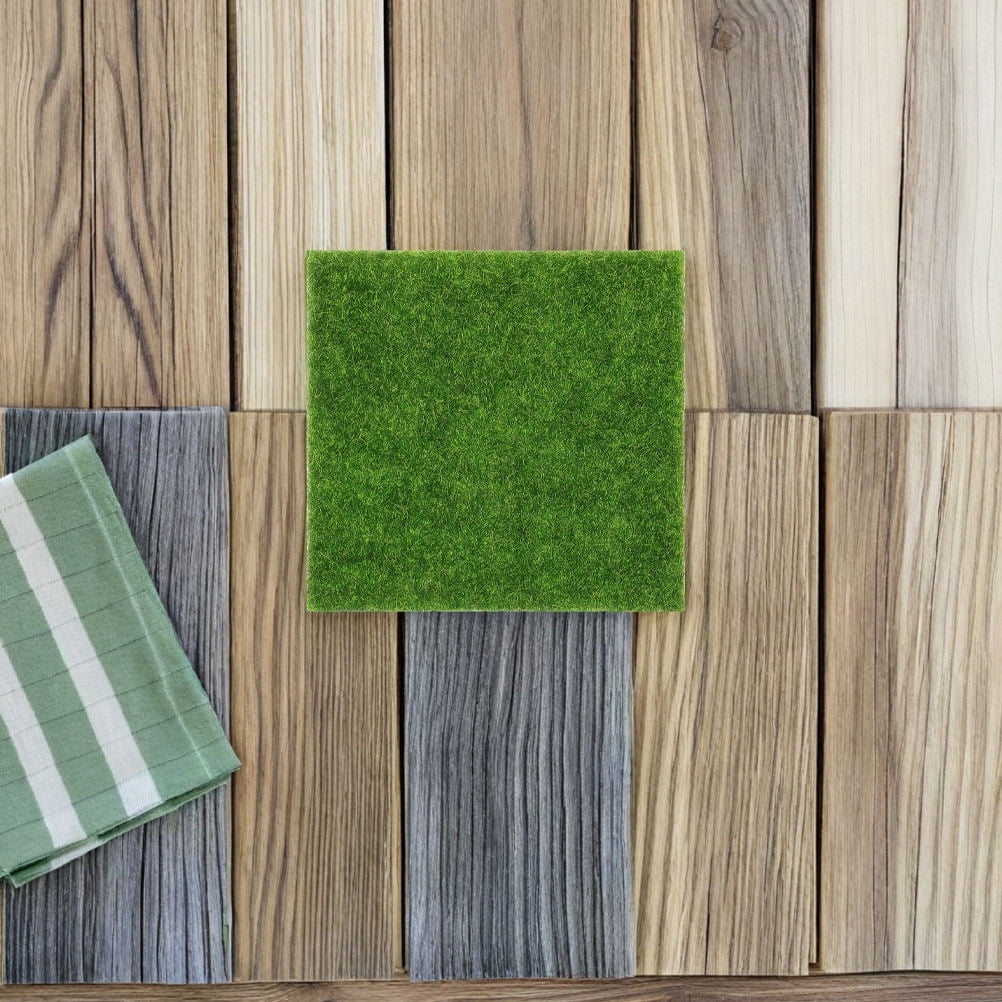 YOSADIER Realistic Artificial Green Moss Decoration Plastic Plant for Office Versatile Use