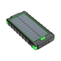 JTNeq Multi-Functional Solar Power Bank with 20000mAh Capacity, Outdoor Lighting, and Sandproof Design for Adventure