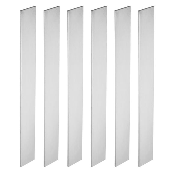 Uxcell 6 Pack 80CRV2 Steel for Knife Making Steel, 12" x 1 1/2" x 1/8" Steel Flat Bar