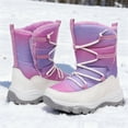 thumbnail image 6 of Blikcon Girls Snow Boots Water-Resistant Slip Resistant Warm Winter Shoes (Little Kid/Big Kid), 6 of 8