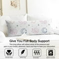 thumbnail image 3 of Gothic Spiritual Body Pillow Cover - Witchy Cosmic Astrology Design, 20x54 Long Pillowcase with Hidden Zipper, Breathable & Durable Fabric, 3 of 4