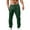 Z01-Green, variant on Men's Casual Beach Pants Drawstring Cotton Linen Loose Open Bottom Yoga Trousers Pockets(Gray,3XL)