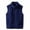 Blue, variant on Big Kids Stand Collar Fleece Vest with Pockets Warm Outerwear Winter Layer Size 14