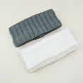 thumbnail image 2 of MODANU 2Pcs Winter Headbands for Women Warm Thick Knit Headband Girls Cold Whether Ear Warmers Headband, Black & White, 2 of 6