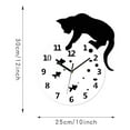thumbnail image 3 of Modern Wall Clock Featuring Adorable Cat Design On Fishbowl For Pet Lovers Home, 3 of 7
