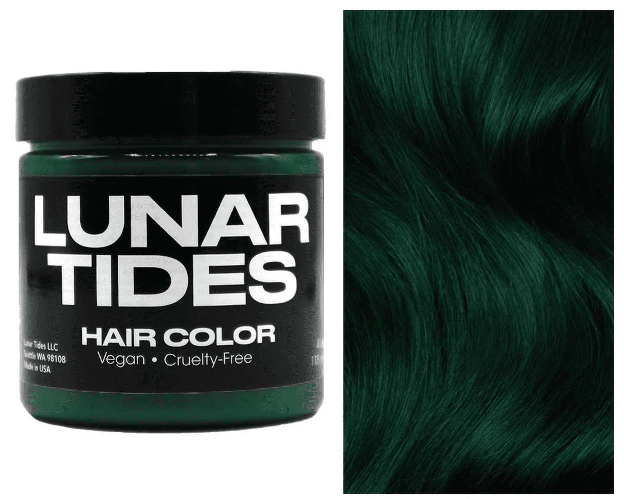 Lunar Tides Hair Dye - Juniper Green Semi Permanent Vegan