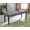 Gray, variant on Verta Solid Wood Upholstered Dining Bench for Two, Light Oak Finish, 47 Inch Farmhouse Bench with Cushioned Seat