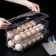 thumbnail image 4 of Xihbxyly Ofertas Prime Del Día Huevera de Estilo Deslizante Rejilla de Almacenamiento con Ruedas para Estilo Deslizante Caja Recolectora de Huevos Anticaída de Cuatro Capas En El Costado Del Refriger, 4 of 7