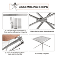 thumbnail image 4 of Support de Feu de Camp Pliant Portable Foyer Pliant Portable Foyer Extérieur Support en Métal, Grand, 4 of 6