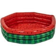 thumbnail image 2 of Pool Central Inflatable Round 3 Ring Watermelon Kiddie Swimming Pool - 47", 2 of 5