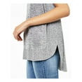 thumbnail image 3 of bar III Womens Ribbed Trim Pullover Sweater, Grey, X-Large, 3 of 4