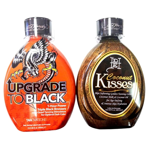 Ed Hardy Upgrade To Black & Coconut Kisses Age Defying Tanning Bed Lotion