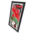 thumbnail image 2 of Holland Bar Stool Nebraska 15" x 26" Football Mirror, 2 of 2