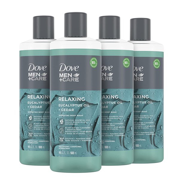 Dove Men+Care Body Wash for a refreshing shower experience Eucalyptus