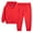 Red, variant on XBASW 2PCS Toddler Boys Girls Hooded Sweatsuit Outfit Kids Solid Color Sweatshirt + Sweatpants Spring Autumn Tracksuit Set for 1-11 Years