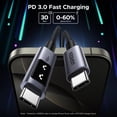 thumbnail image 3 of Cable USB C a USB C UGREEN Uno de 100 W, carga rápida y 0,5 m, 3 of 8