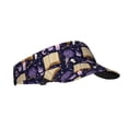 thumbnail image 2 of Yiaed Lavender Flowers Print Sport Sun Visor Hats Adjustable Empty Top Baseball Cap Cotton Ball Caps for Women and Men, 2 of 5